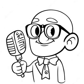 Pagina Para Colorir Do Speakerman De Desenho Animado Com Oculos De Sol 86061 26883