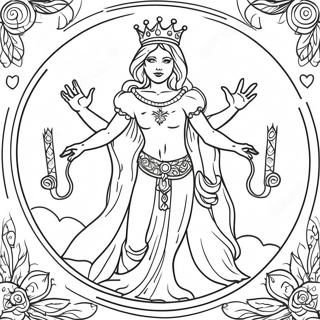 Pagina Para Colorir De Cartas De Tarot 86108-26906