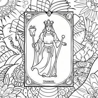 Pagina Para Colorir De Carta De Tarot Mistica 86109-26910