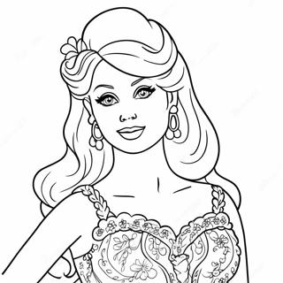 Pagina Para Colorir Da Barbie Vintage 86259-27027