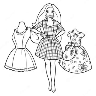 Pagina Para Colorir Da Moda Classica Da Barbie 86260-27030