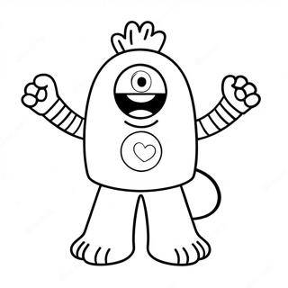 Pagina Para Colorir Do Muno Dancando Yo Gabba Gabba 86465-27213