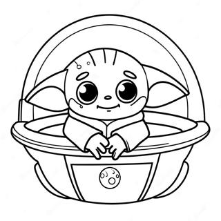 Baby Yoda Páginas Para Colorir