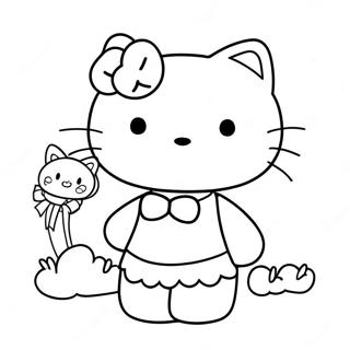 Pagina Para Colorir Da Hello Kitty E Do Querido Daniel Fofinhos 86568-27273