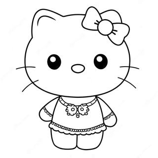 Pagina Para Colorir Da Hello Kitty E Do Querido Daniel Fofinhos 86568-27274