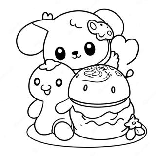 Rilakkuma Cinnamoroll Páginas Para Colorir