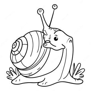 Caracol De Desenho Animado Fofo Pagina Para Colorir 86979-27594