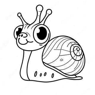 Caracol Engracado Com Olhos Grandes Pagina Para Colorir 86982-27606