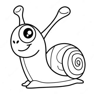 Caracol Engracado Com Olhos Grandes Pagina Para Colorir 86982-27607