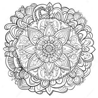 Mandala De Yoga Pagina Para Colorir 87055-27650