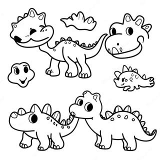 Pagina Para Colorir Dos Dinossauros Amigaveis 87084-27683