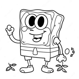 Halloween Do Spongebob Páginas Para Colorir