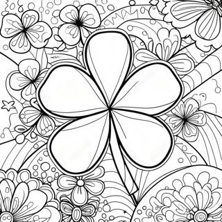 Pagina Para Colorir Do Trevo Irlandes Festivo 87286-27827
