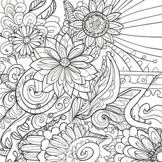 Pagina Para Colorir Da Arte Vibrante Com Marcador Permanente 87441-27945