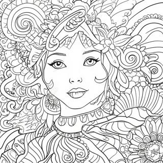 Pagina Para Colorir Da Arte Vibrante Com Marcador Permanente 87441-27946