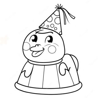 Pagina Para Colorir Da Chica Com Chapeu De Festa 87646-28110