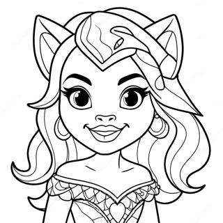 Pagina Para Colorir Da Clawdeen Wolf Do Monster High 87875-28283