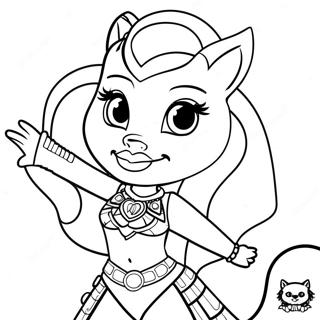 Pagina Para Colorir Da Clawdeen Wolf Do Monster High 87875-28461