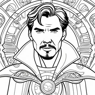 Desenho Para Colorir Do Doutor Estranho Com O Olho De Agamotto 87930-28514