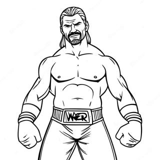 Desenho Para Colorir Da Wwe 3d 87953-28344