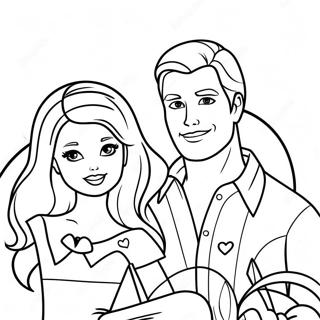 Desenho Para Colorir Da Barbie E Do Ken 87979-28541