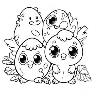 Pagina Para Colorir Dos Fofo Hatchimal Amigos 88083-28621