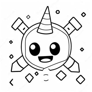 Pagina Para Colorir De Personagem Colorido Do Geometry Dash 88134-28662