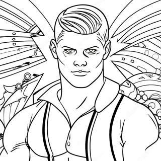 Cody Rhodes Páginas Para Colorir