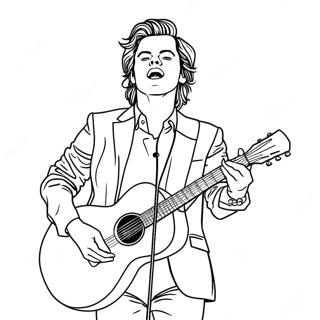 Pagina Para Colorir Do Harry Styles Em Concerto 88338-28822