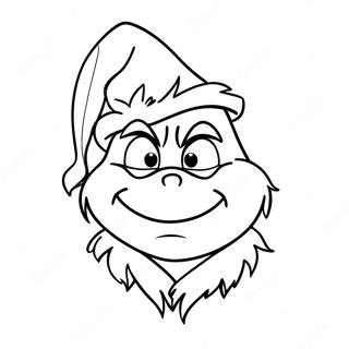 Grinch Com Chapeu De Papai Noel Pagina Para Colorir 8837-2440