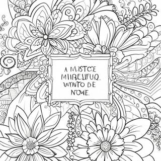 Desenho Para Colorir Com Citacao Inspiradora Para Adultos 88415-28880