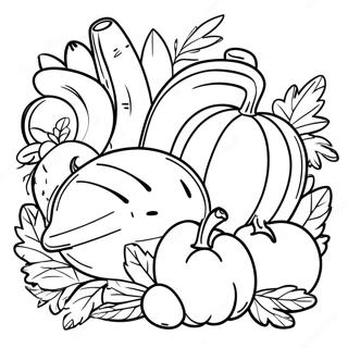 Pagina Para Colorir Da Colheita Da Cornucopia 88595-29019