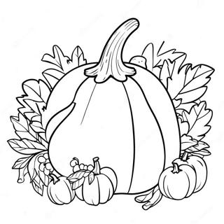 Pagina Para Colorir Da Cornucopia De Acao De Gracas 88596-29022