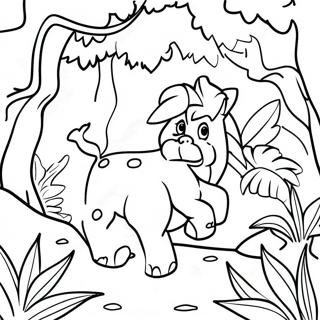 Pagina Para Colorir Ecossistema Da Selva Luxuriante 88702-29110