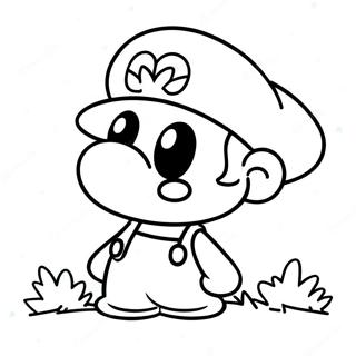 Mario De Papel Páginas Para Colorir