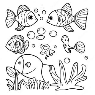 Pagina Para Colorir De Criaturas Subaquaticas Coloridas 89162-29458