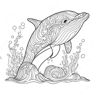 Pagina Para Colorir De Uma Majestosa Baleia Saltando 89164-29466