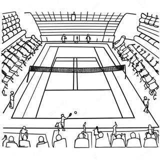 Pagina Para Colorir De Quadra De Tenis Com Jogadores 89189-29481