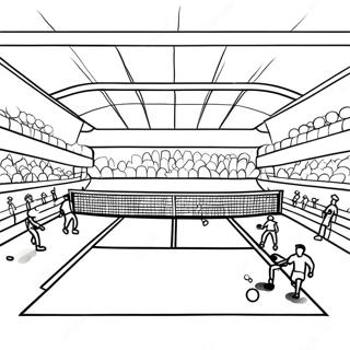 Pagina Para Colorir De Quadra De Tenis Com Jogadores 89189-29482