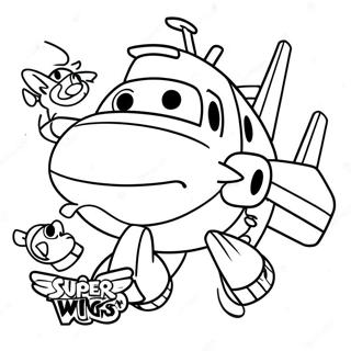 Pagina Para Colorir De Super Wings 89213-29495