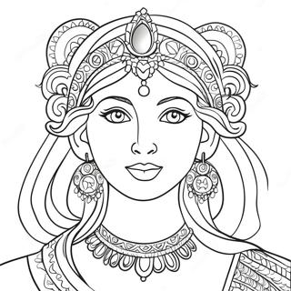 Pagina Para Colorir De Deusa 89291-29555