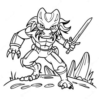 Pagina Para Colorir Do Predador Silencioso Perseguindo A Presa 89345-29607