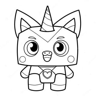 Pagina Para Colorir Da Unikitty Feliz 89369-29617