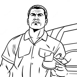 Pagina Para Colorir Do Personagem Do Gta Em Acao 89421-29658