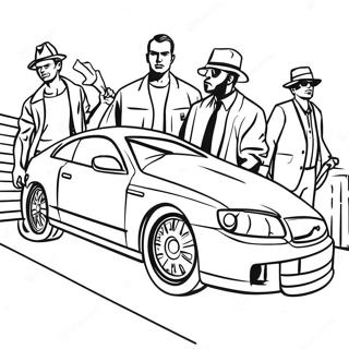 Pagina Para Colorir Da Cena De Assalto Do Gta 89424-29672