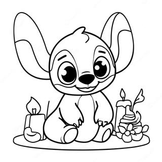 Aniversário Do Stitch Páginas Para Colorir