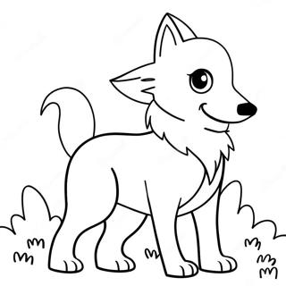 Lobo Fofo Anime Páginas Para Colorir