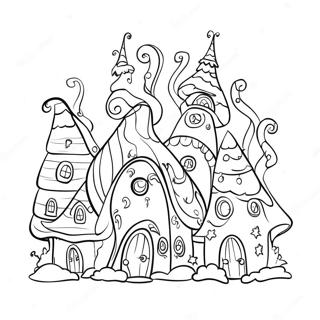 Casas De Whoville Páginas Para Colorir