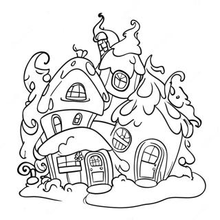 Pagina Para Colorir Das Casas De Whoville Com Neve 89889-30029