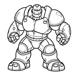 Pagina Para Colorir Hulk Buster Em Acao 89988 30100